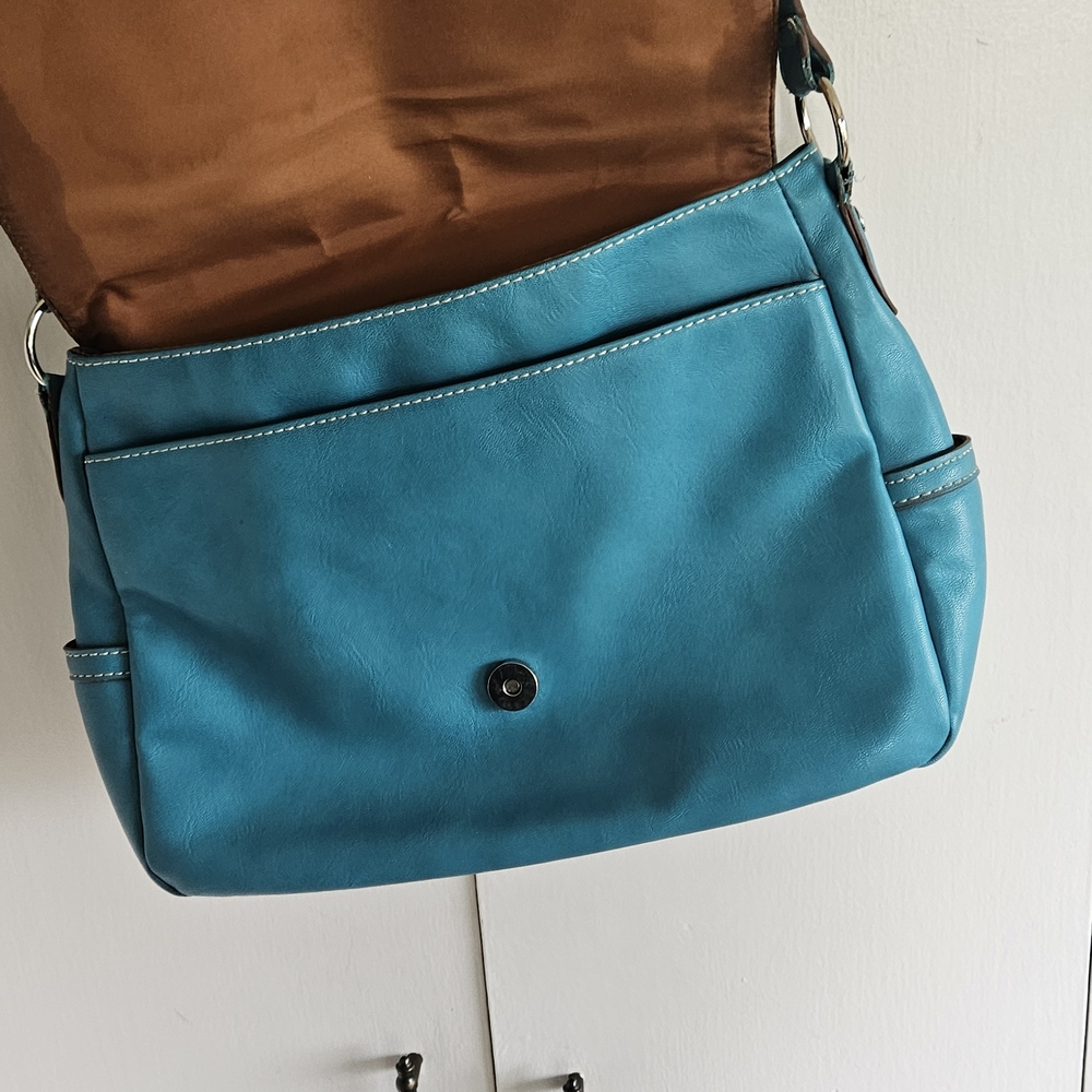 Relic Stylish Teal Blue Shoulder Bag - Picture 9 of 12